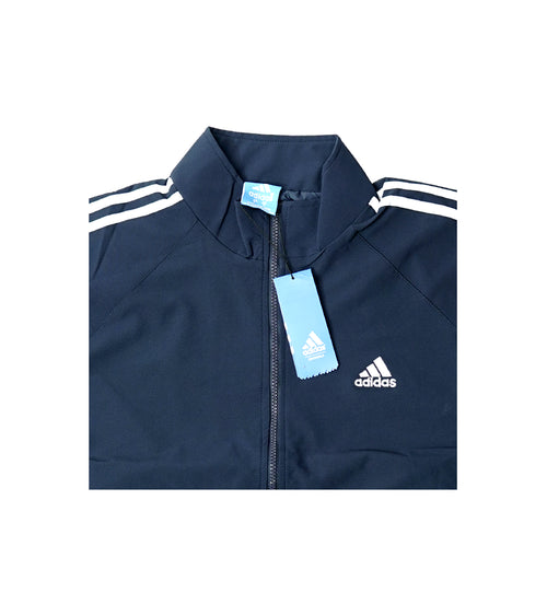 Adidas Premium Zipper Jacket | Navy Blue Athletic Zip Jacket