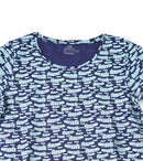 H&M Premium Round Neck | Navy Truck Print T-Shirt