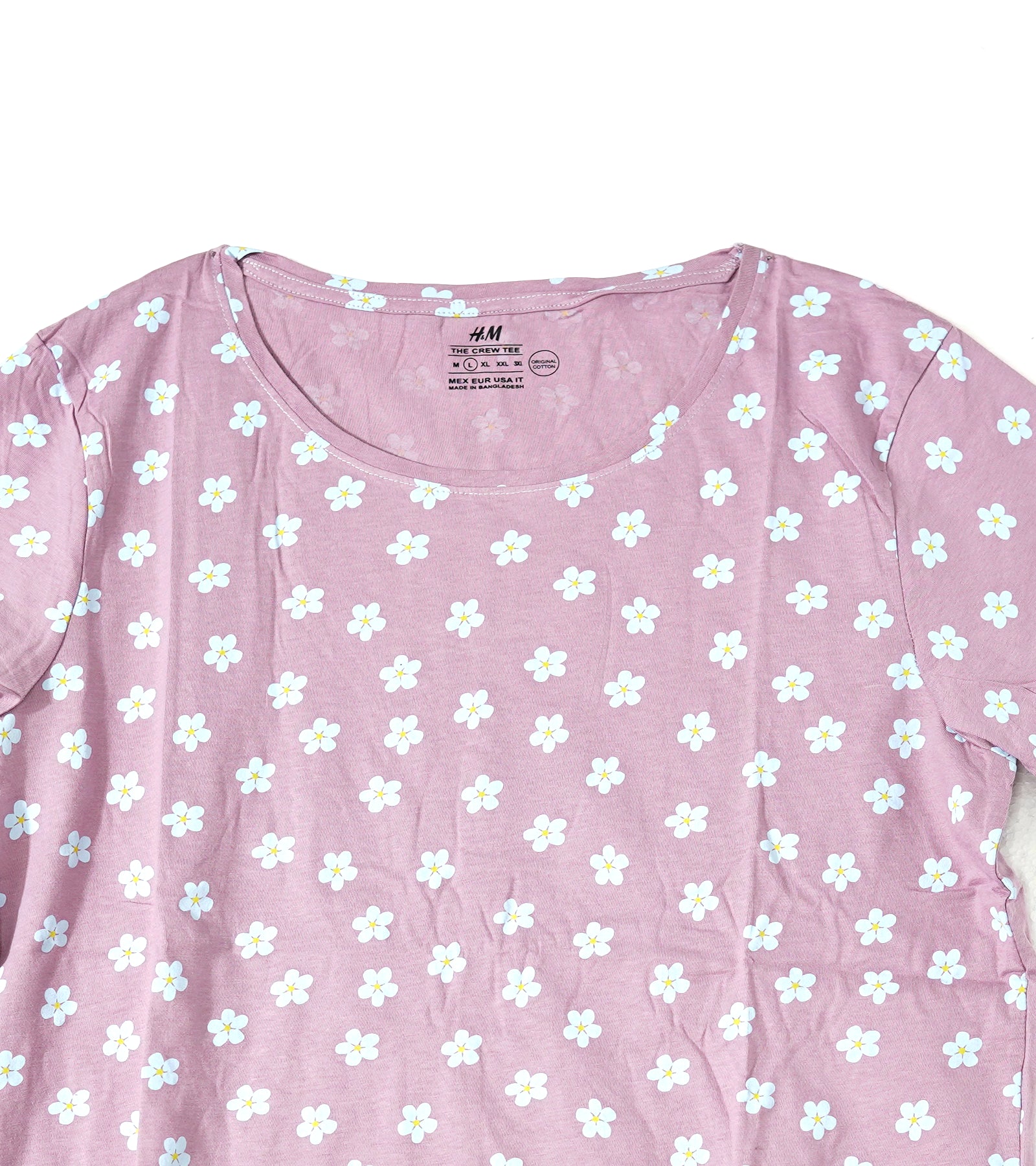 H&M Premium Round Neck T-Shirt – Soft Cotton Essential for Everyday Style