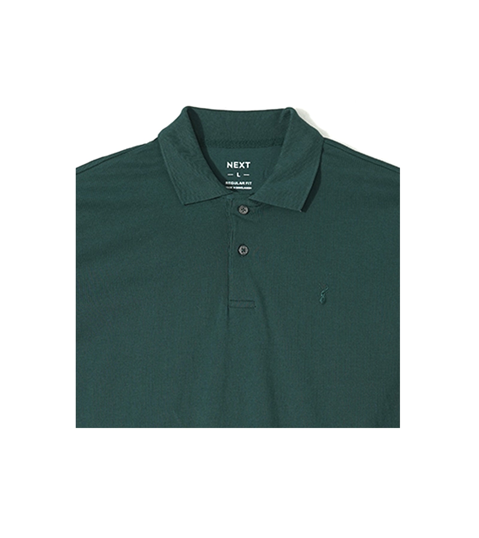 Next Men's Black Embroidered Polo Shirt