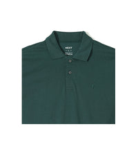 Next Men's Black Embroidered Polo Shirt