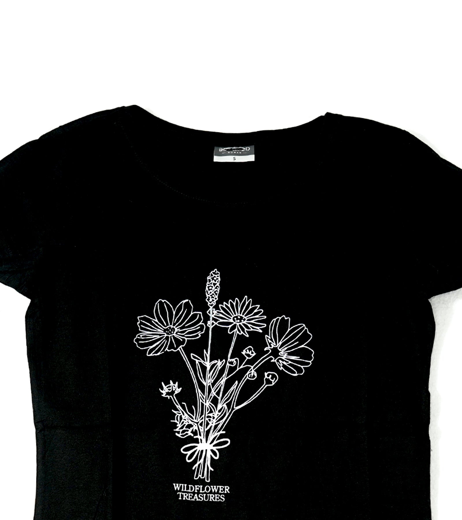 H&M T-Shirt – Black with Wildflower Treasures Print