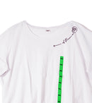 H&M T-Shirt – White with Green Graphic Print