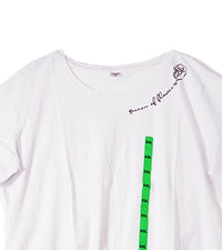 H&M T-Shirt – White with Green Graphic Print