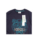 Kenzo Sweatshirt | Navy Sweatshirt with Bold Tiger Print and Kenzo Paris Design