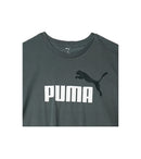 Puma Round Neck T-Shirt - Charcoal Grey with Bold Logo