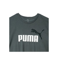 Puma Round Neck T-Shirt - Charcoal Grey with Bold Logo