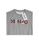 Kenzo Grey Sweatshirt with Multicolored "KENZO" Logo