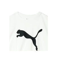 Puma Round Neck T-Shirt - White with Bold Logo Graphic