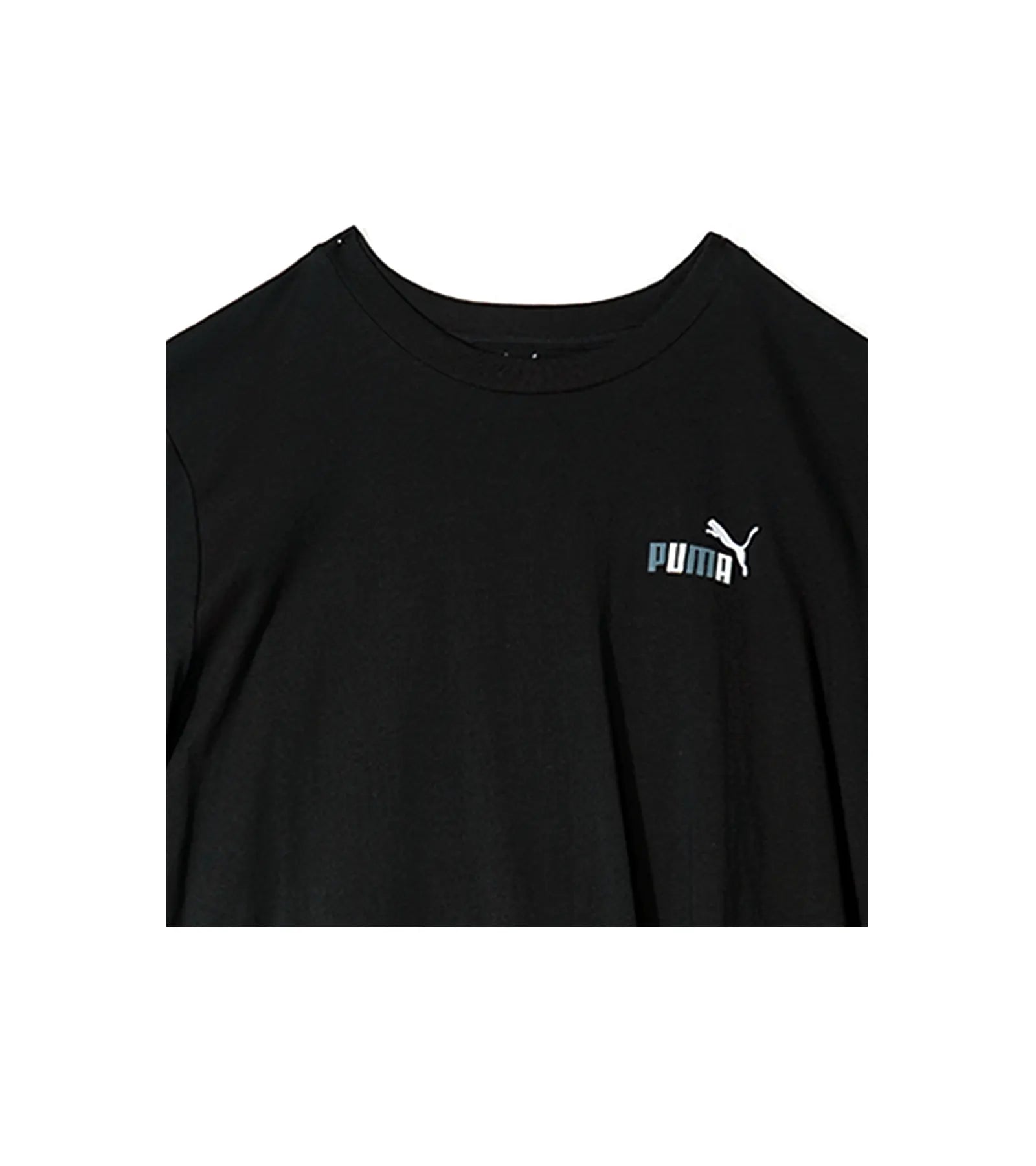 Puma Round Neck T-Shirt - Black with Small Logo